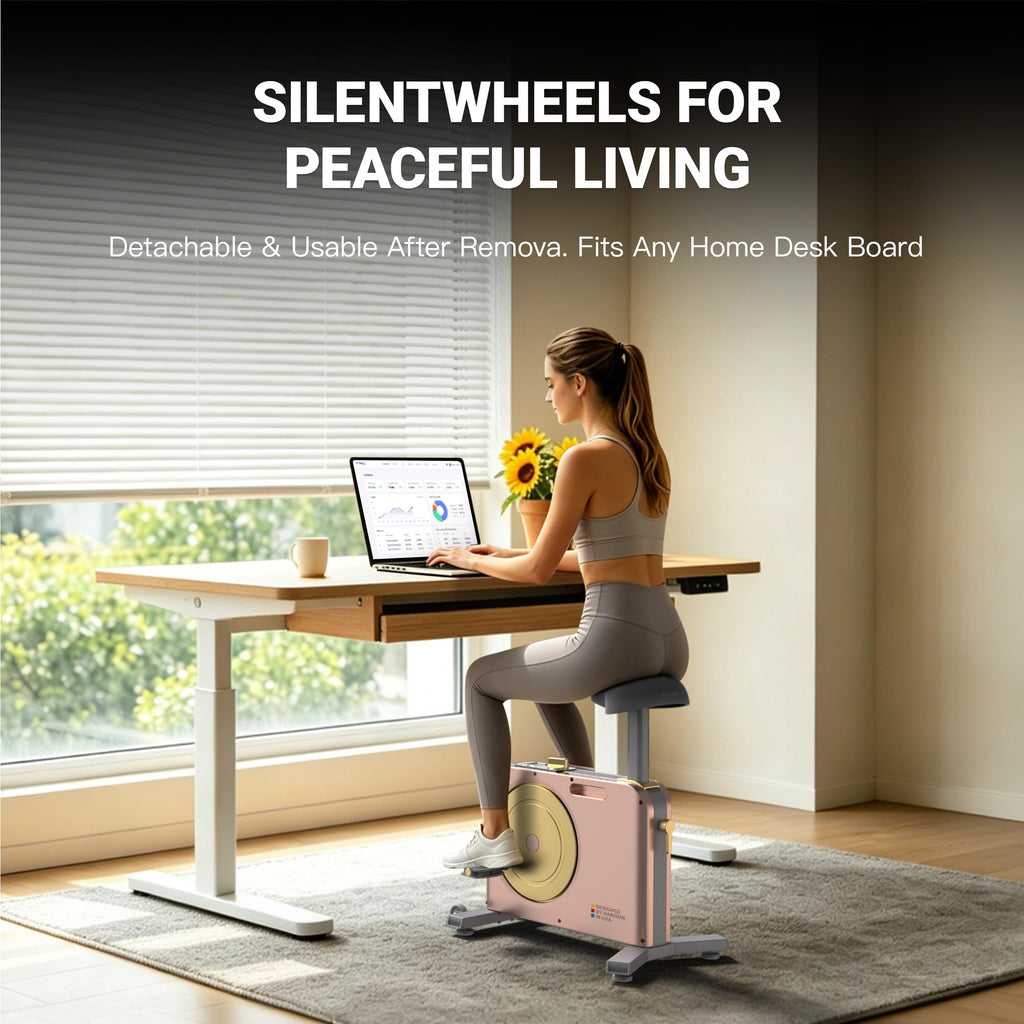 HARISON Under Desk Bike Pedal Exerciser for Home Office, Quiet Cycling