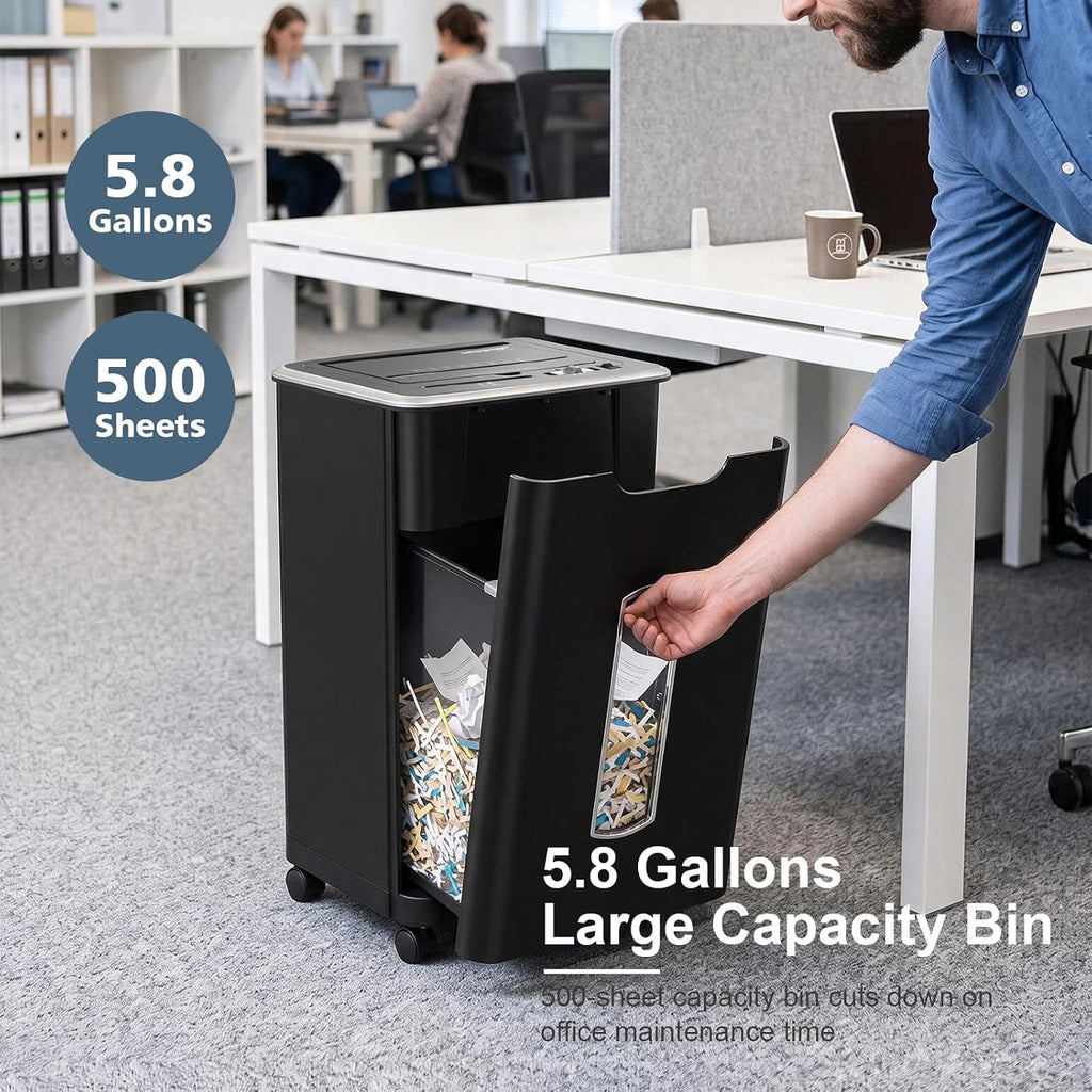 Wingwise 60 Sheets Auto Feed Paper Shredder for Home Office