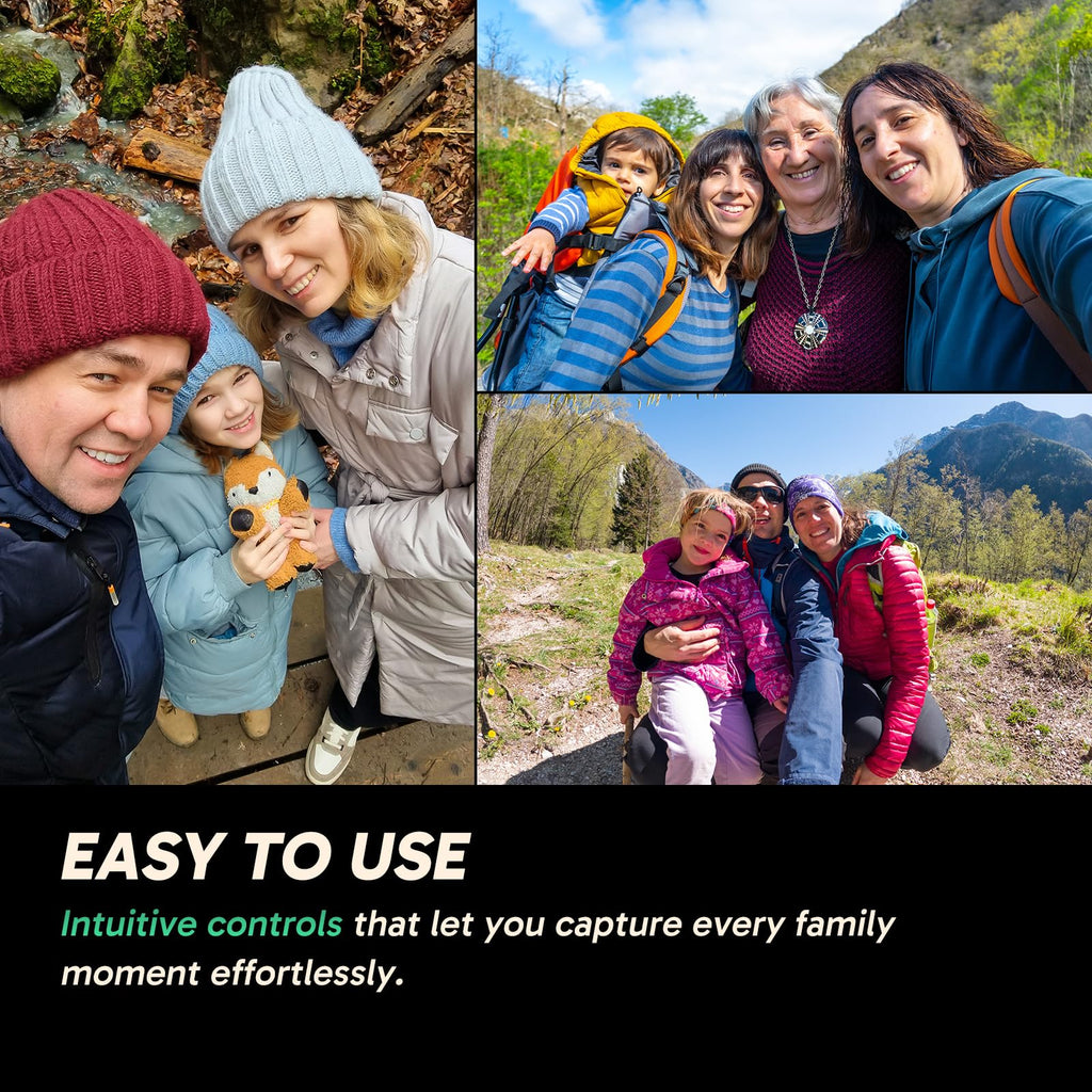 AKASO 360 Action Camera Standard Combo- 5.7K 360 Video with 1/2" 48MP Sensors, 72MP 360 Photo, 360-SuperSmooth, Invisible Selfie Stick Effect, 360Â° Horizon Lock, AI Tracking with 128GB MicroSD Card