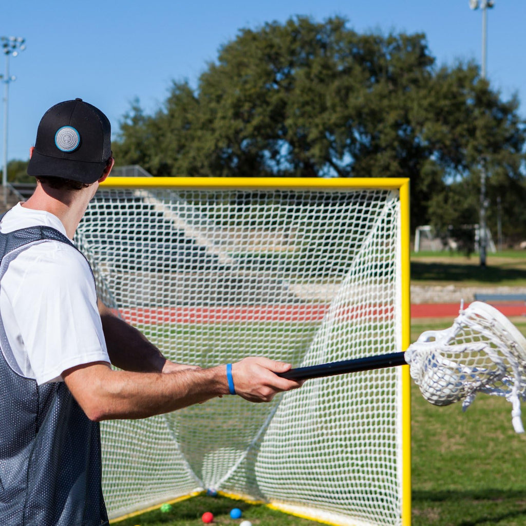 Champion Sports Lacrosse Goal Net - 6mm Official Size White Nylon Net Replacement (Pack of 2)