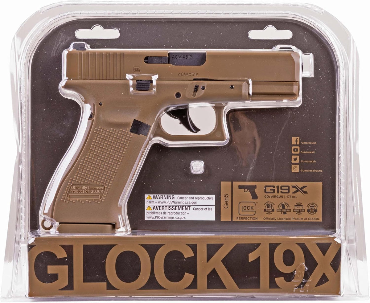 Glock 19X Gen5 .177 Caliber BB Gun Air Pistol, Glock 19X Gen5 Air Pistol
