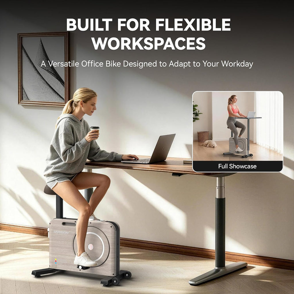 HARISON Under Desk Bike Pedal Exerciser for Home Office, Quiet Cycling