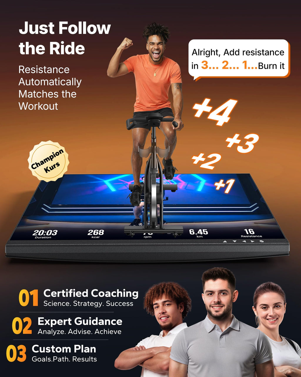 MERACH Exercise Bike with Screen, Rotatable HD Display, Magnetic Resistance