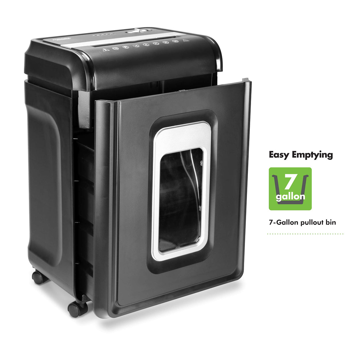 Aurora Anti-Jam 12-Sheet Cross-Cut Paper/CD and Credit Card Shredder with 4 Gallon Pullout Basket/Security Level P-4