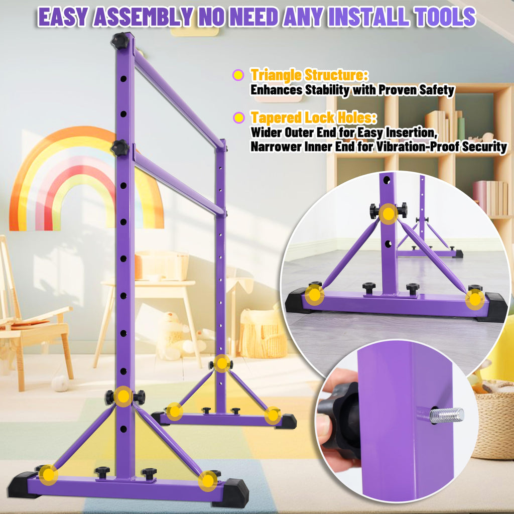 FC FUNCHEER Adjustable Ballet Barre,Portable Dance bar,Fitness Equipment for Dance & Balance Excercise,Super Sturdy for Balance Workout,Weight Limit 250 LBS