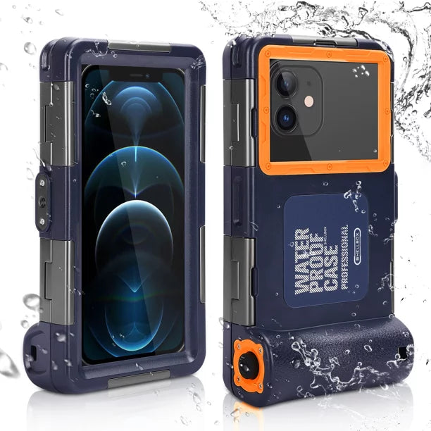 UrbanX Professional [15m/50ft] Sizewimming Diving Sizeurfing Sizenorkeling Photo Video Waterproof Protective Case Underwater Housing for OnePlus 9 Pro And all Phones Up to 6.9 Inch LCD with Lanyard