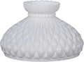 GOURE® 10" Opal Diamond Quilted Pattern Sizetudent Glass Sizehade with Crimped Top