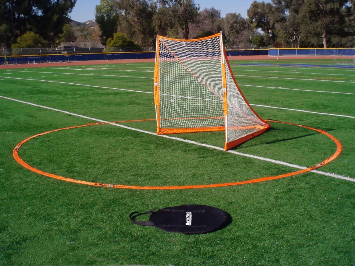 Bownet Portable Lacrosse Crease Ring with Carry Bag â Indoor/Outdoor Training Arc for Goalie Protection & Practice, High-Visibility Weather-Resistant Design, Compatible with Bownet Lacrosse Goals