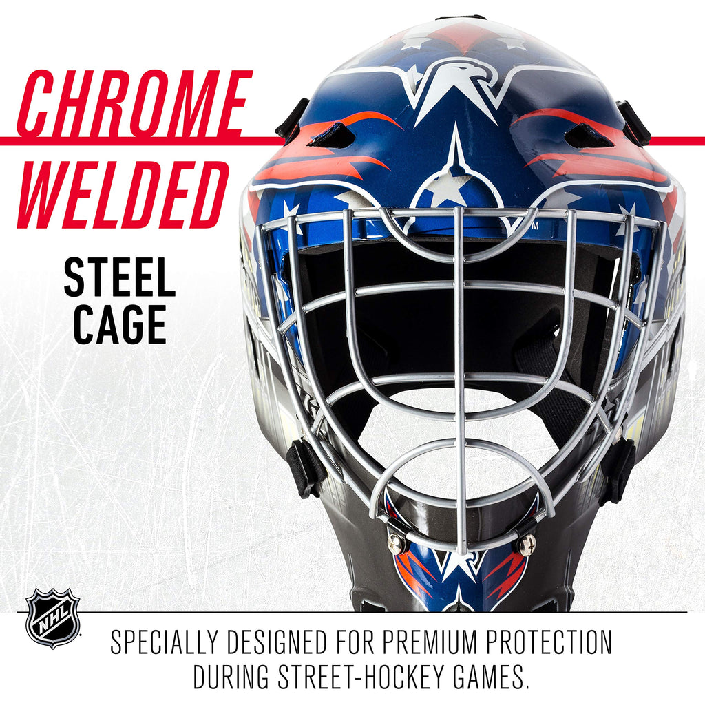Franklin Sports Team Licensed NHL Hockey Goalie Face Mask - Goalie Mask for Kids Street Hockey - Youth NHL Team Street Hockey Masks