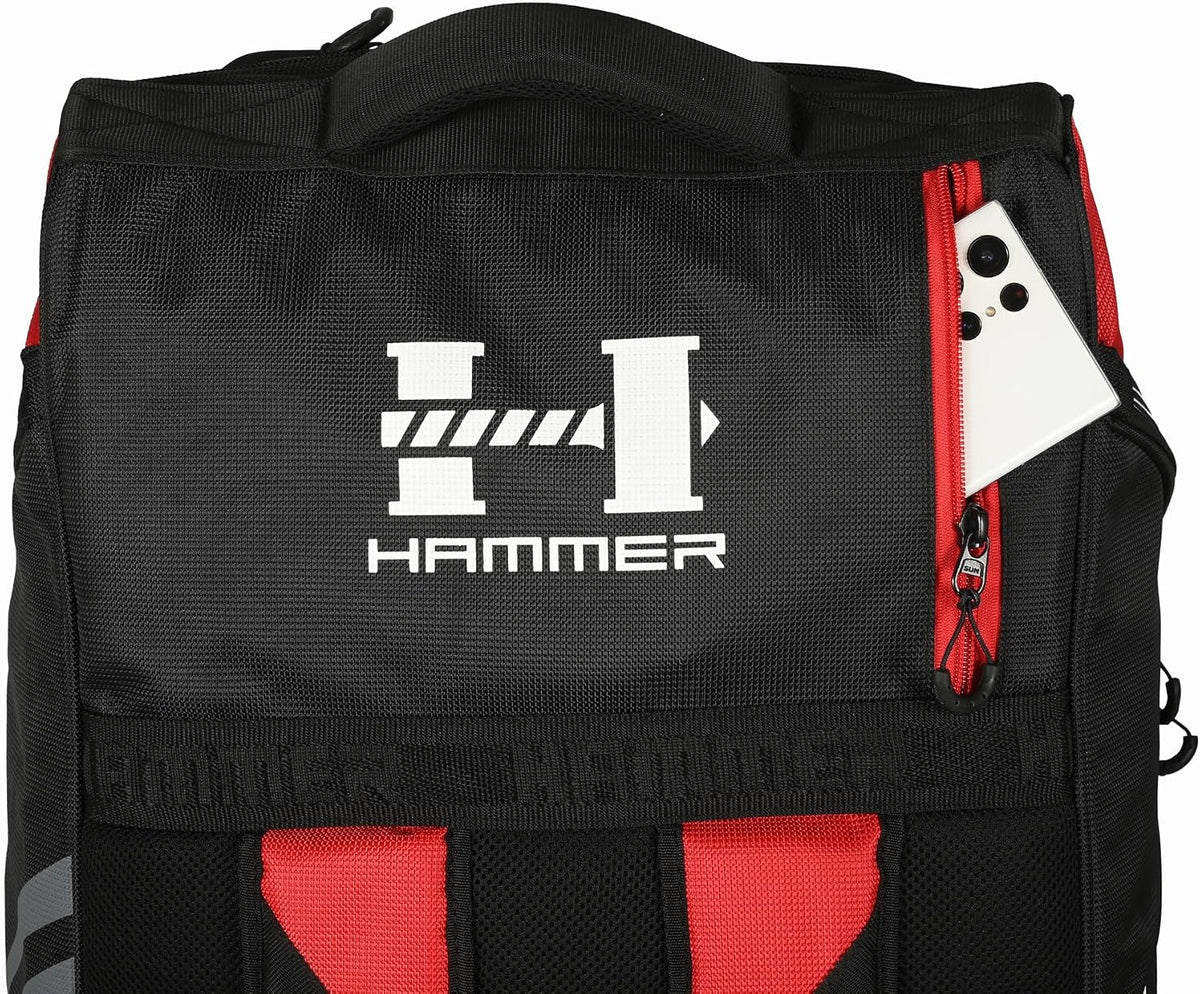 Hammer Beserker 1.0 Duffle Cricket Kit Bag - Premium 2100D Polyester | Dual Bat Pockets | Helmet & Shoe Compartment | Padded Protection | Adult Cricket Gear Bag