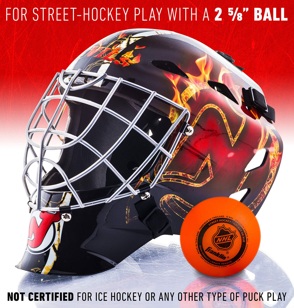 Franklin Sports Team Licensed NHL Hockey Goalie Face Mask - Goalie Mask for Kids Street Hockey - Youth NHL Team Street Hockey Masks
