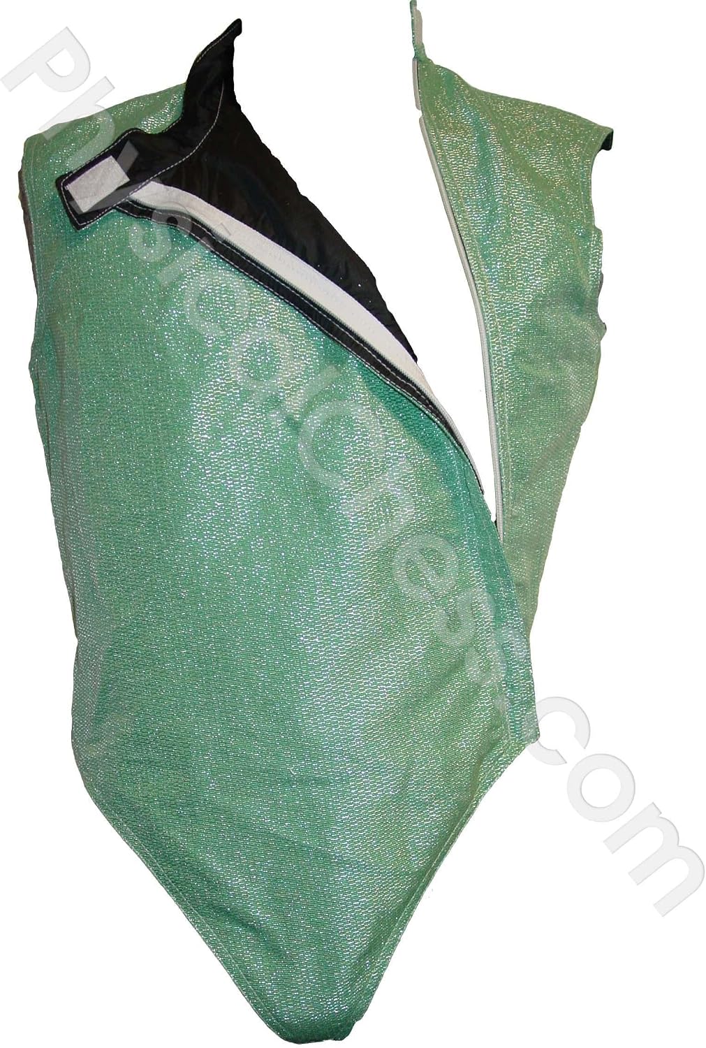 Women's Green Color Fencing Foil Lame Vest (48 inches, Right handed)