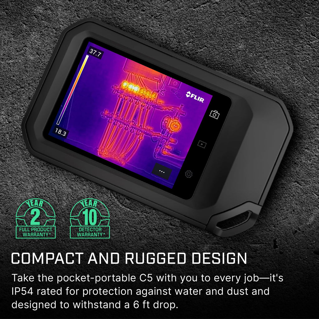 Flir C3-X Compact Thermal Imaging Camera, WiFi, 128x96 MSX, Ignite