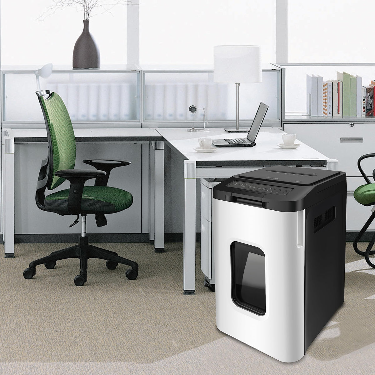 Aurora Professional Grade AU125MA 120-Sheet Auto Feed High-Security Micro-Cut Paper Shredder/60 Minutes/Security Level P-5