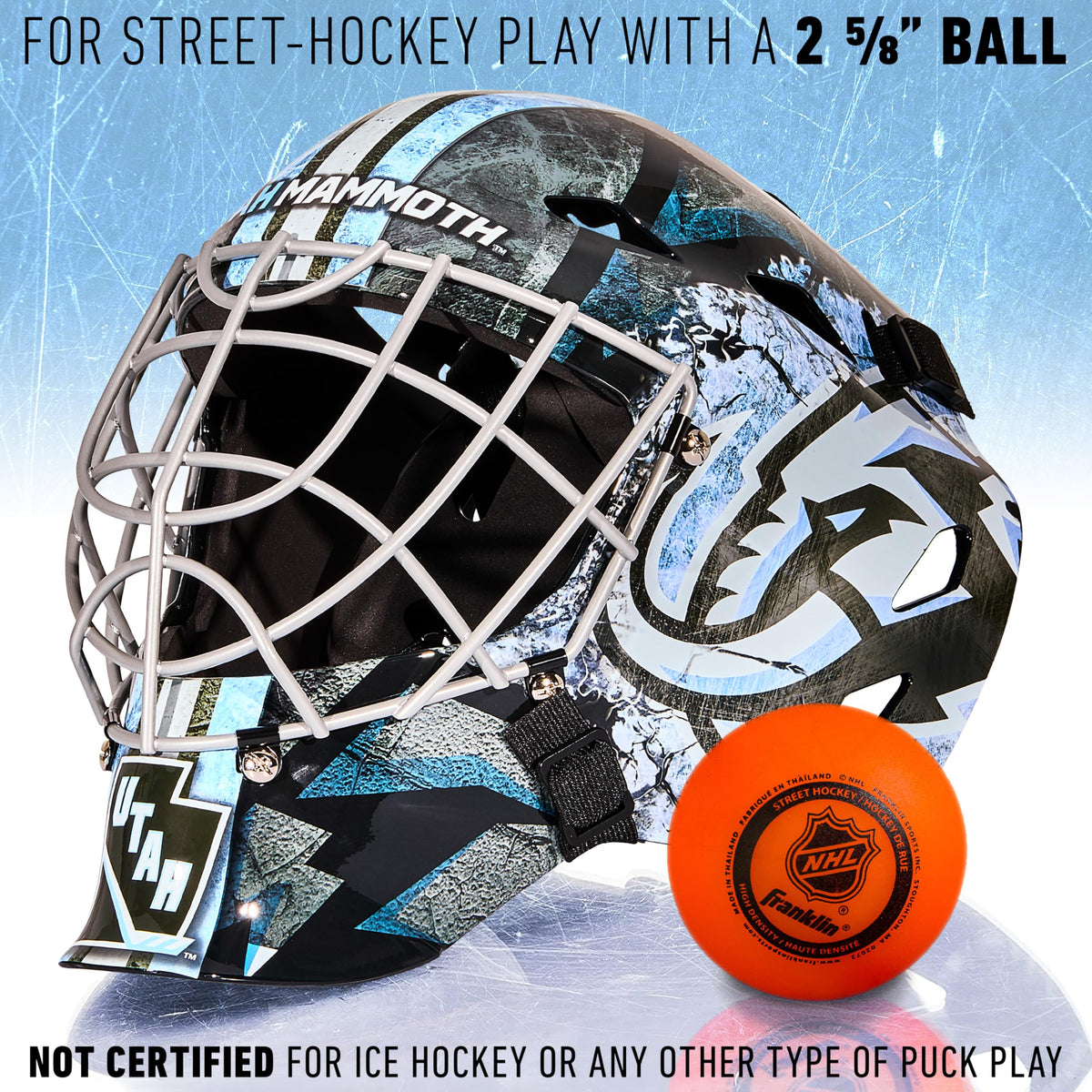 Franklin Sports Team Licensed NHL Hockey Goalie Face Mask - Goalie Mask for Kids Street Hockey - Youth NHL Team Street Hockey Masks