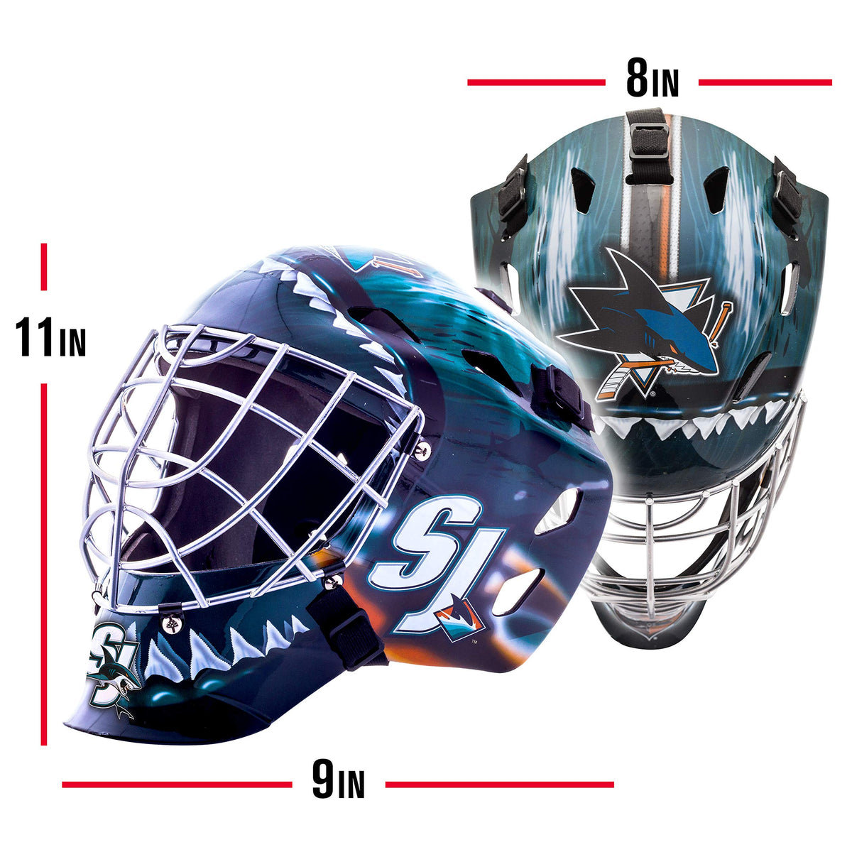 Franklin Sports Team Licensed NHL Hockey Goalie Face Mask - Goalie Mask for Kids Street Hockey - Youth NHL Team Street Hockey Masks