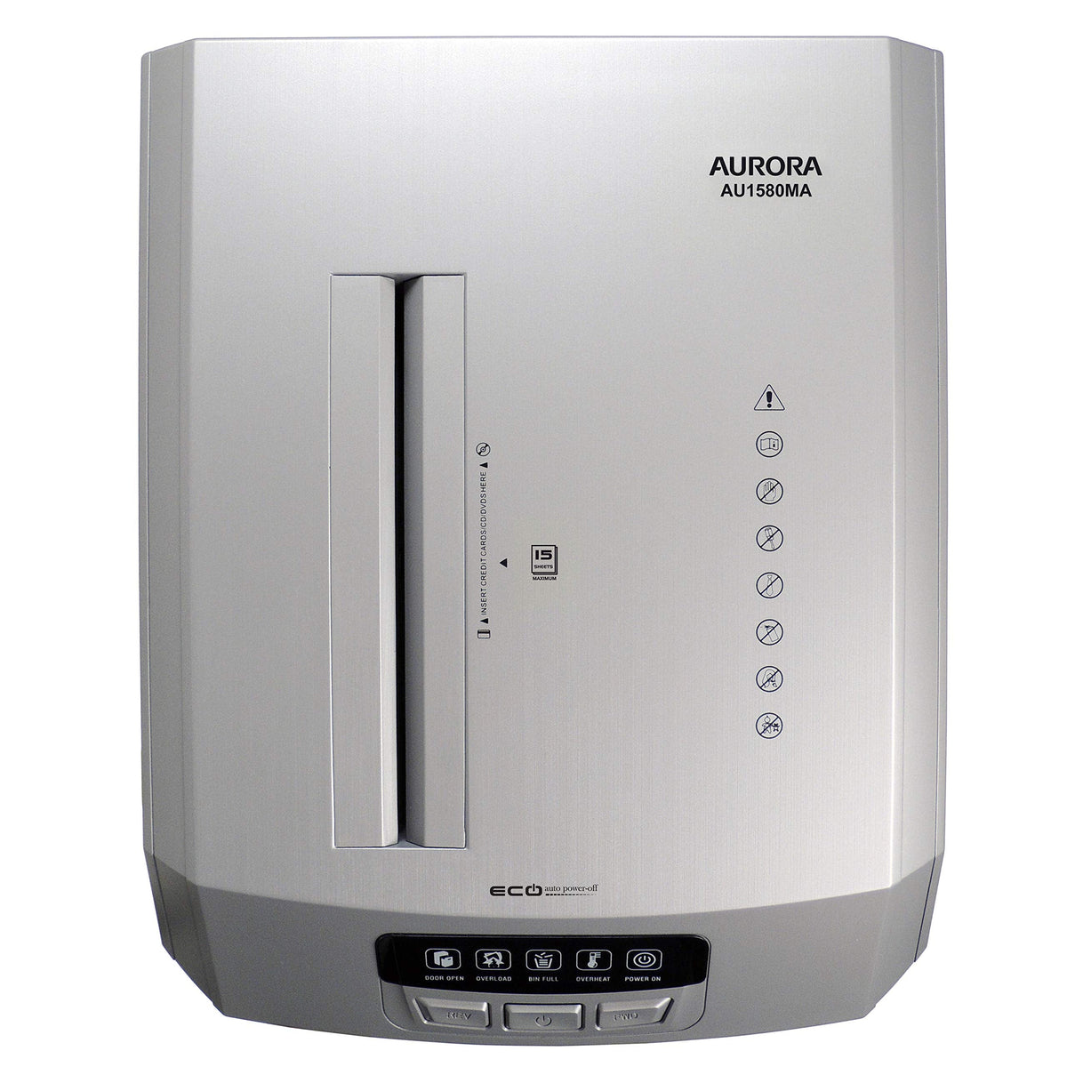 Aurora AU120MB 120-Sheet Auto Feed High Security Micro-Cut Paper Shredder / 30 Minutes (White/Black)
