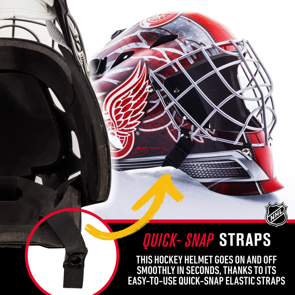 Franklin Sports Team Licensed NHL Hockey Goalie Face Mask - Goalie Mask for Kids Street Hockey - Youth NHL Team Street Hockey Masks