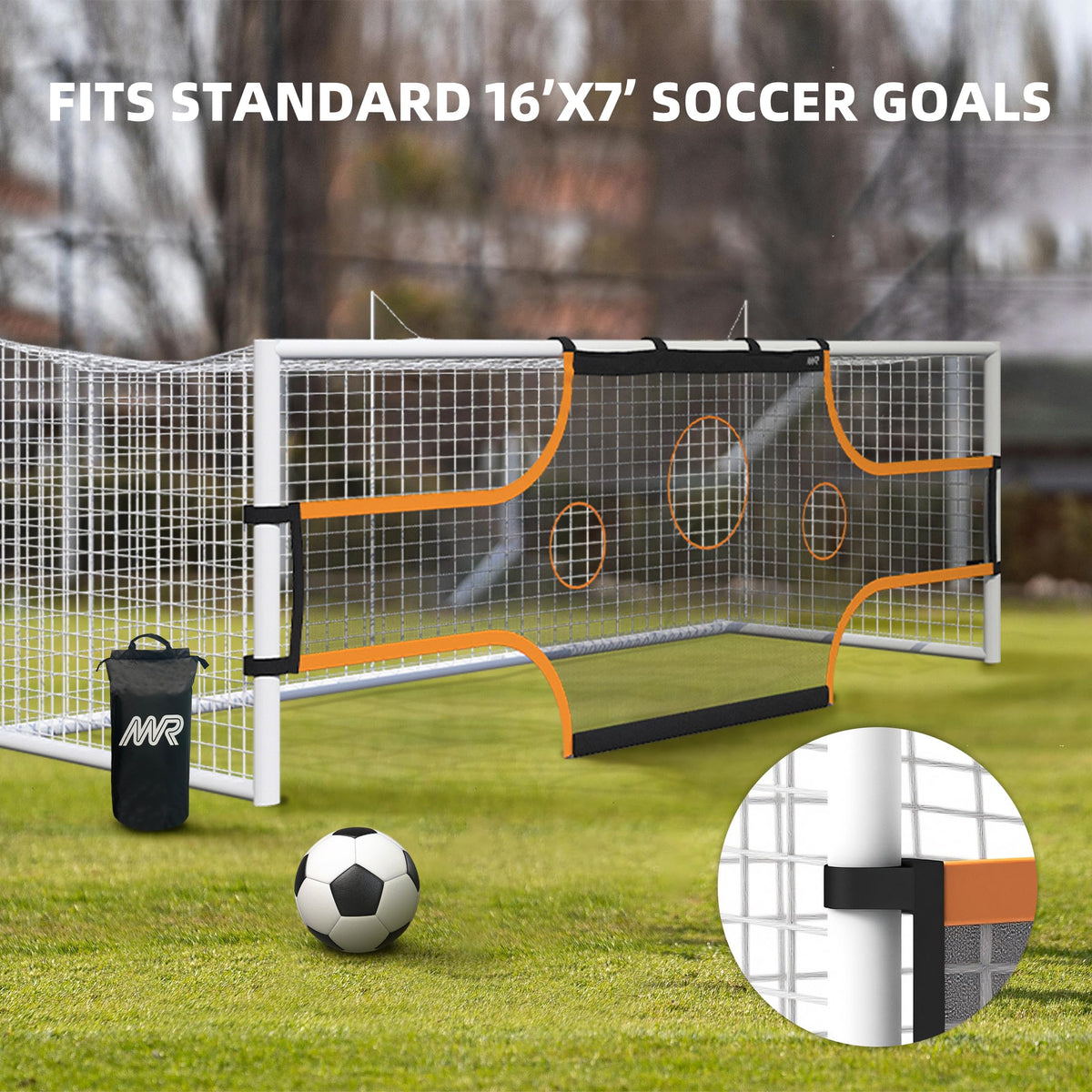 MR Soccer Goal Target Sheet, Field Net, Professional Shooting Practice Aid