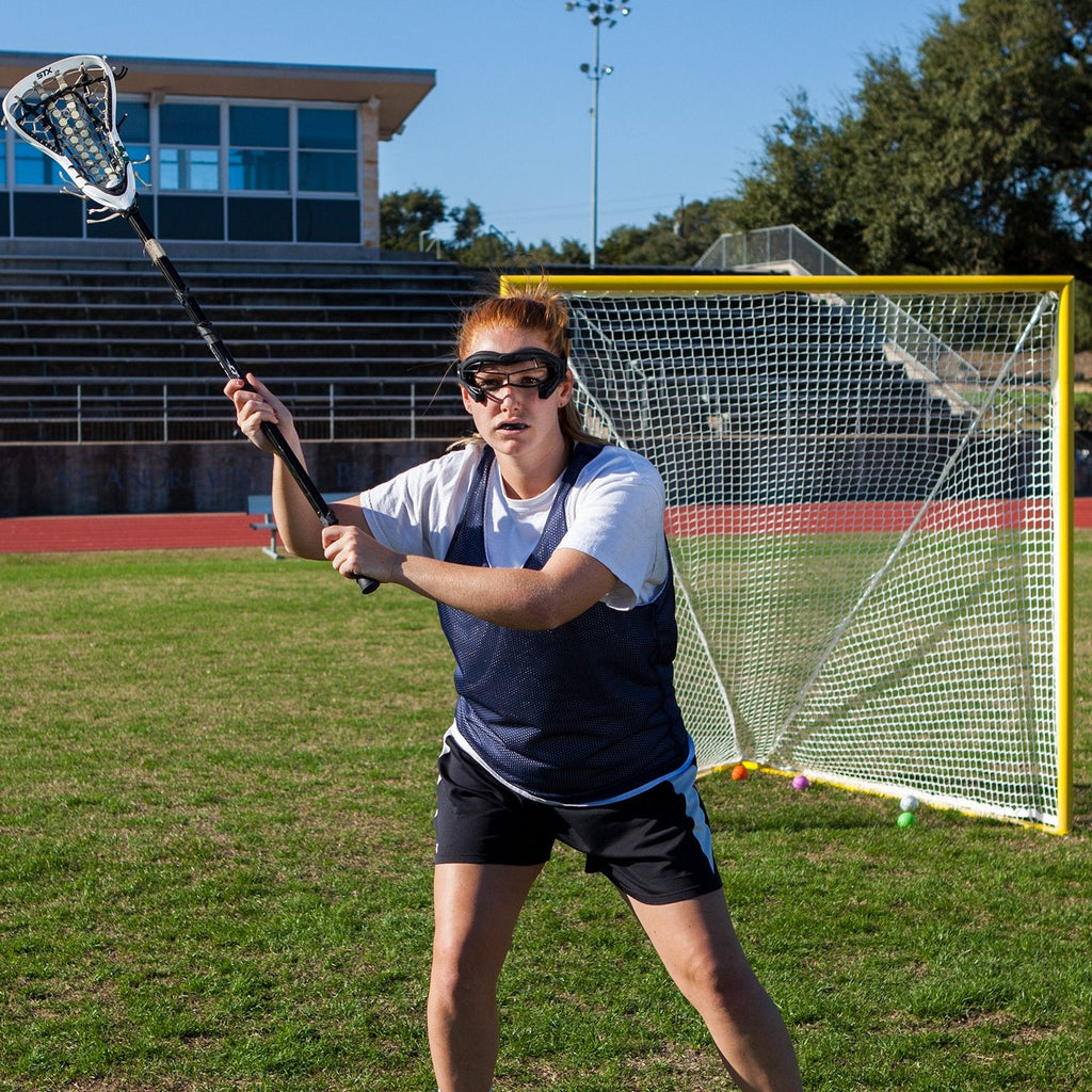 Champion Sports Lacrosse Goal Net - 6mm Official Size White Nylon Net Replacement (Pack of 2)