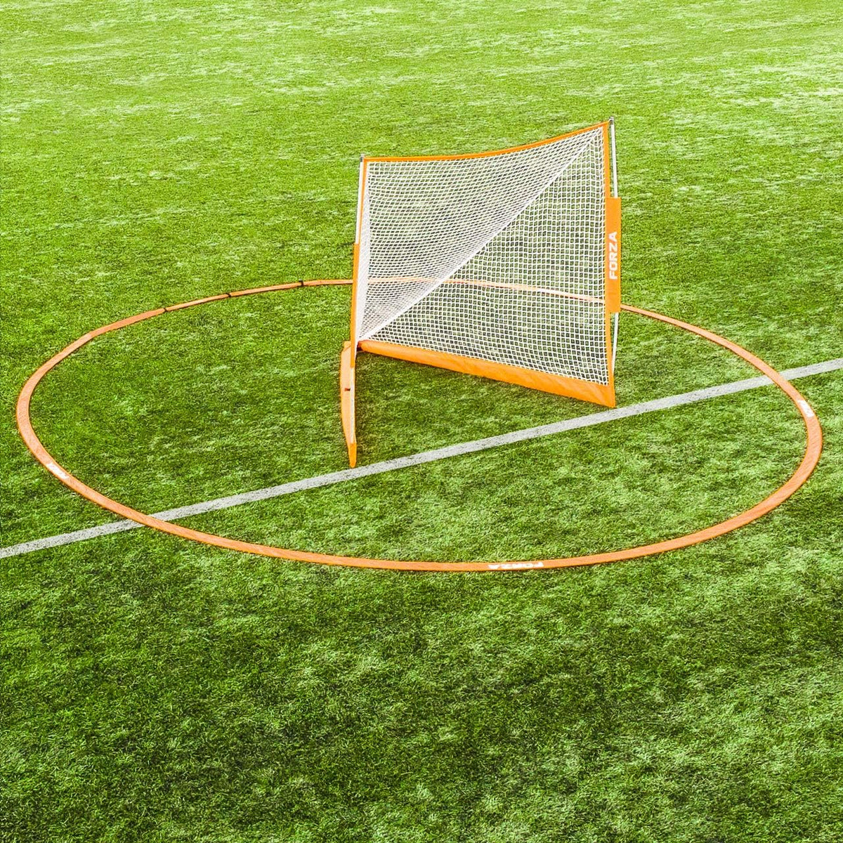 FORZA Portable Lacrosse Crease | Quick-Setup 9.9ft (3m) & 19.7ft (6m) Lacrosse Goal Crease with Fiberglass Pole â Includes Carry Bag â Ideal for Practice & Game Use