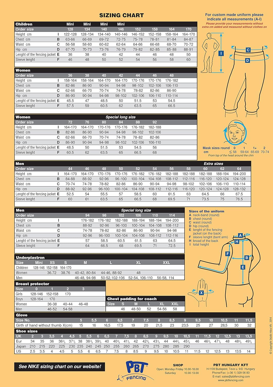 RF PBT INOX, Washable Electric Fencing Foil Jacket, Lame, Women's