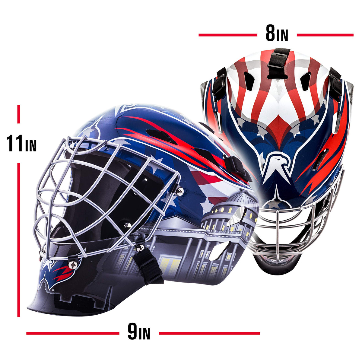 Franklin Sports Team Licensed NHL Hockey Goalie Face Mask - Goalie Mask for Kids Street Hockey - Youth NHL Team Street Hockey Masks