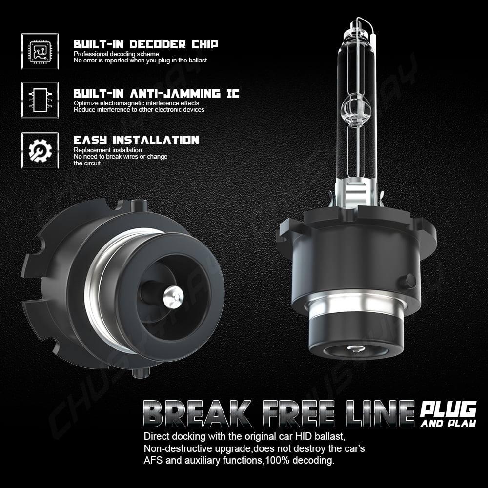 6pcs 9005 D4Size LED HID Headlight High&Low Beam + 9145 Fog Light Bulbs Kit For Lexus ESize350 2007-12