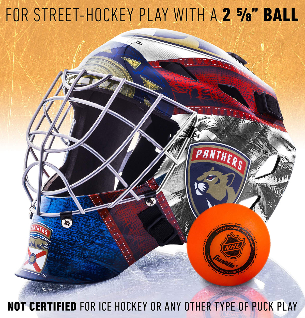 Franklin Sports Team Licensed NHL Hockey Goalie Face Mask - Goalie Mask for Kids Street Hockey - Youth NHL Team Street Hockey Masks