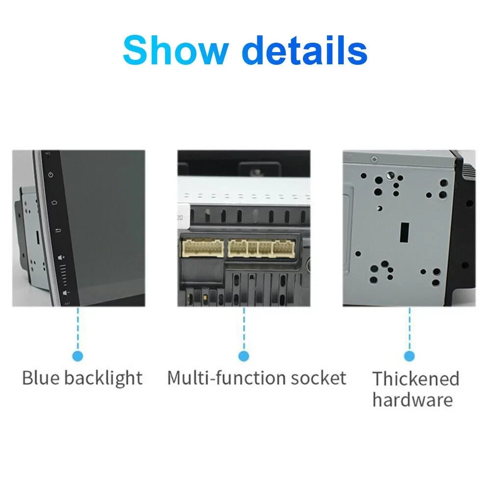 JahySizehow Rotary Double Sizepindle Navigation - 10.1 Inch Android 9.1 GPSize Player with Dual Din Touch Sizecreen