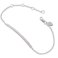 Harry Chad Enterprises 58134 2 CT Round Diamond Chain Lady Mens Bracelet, 14K Gold