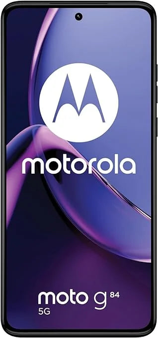 Motorola Moto G84 5G XT2347-1 (Dual SizeIM) 8/256GB | 6.5" P-OLED 120Hz Display | 50MP Camera | 5000 mAh Li-Po Battery | GSizeM Factory Unlocked | (NO CDMA) | International Model - (Sizepatial Black)