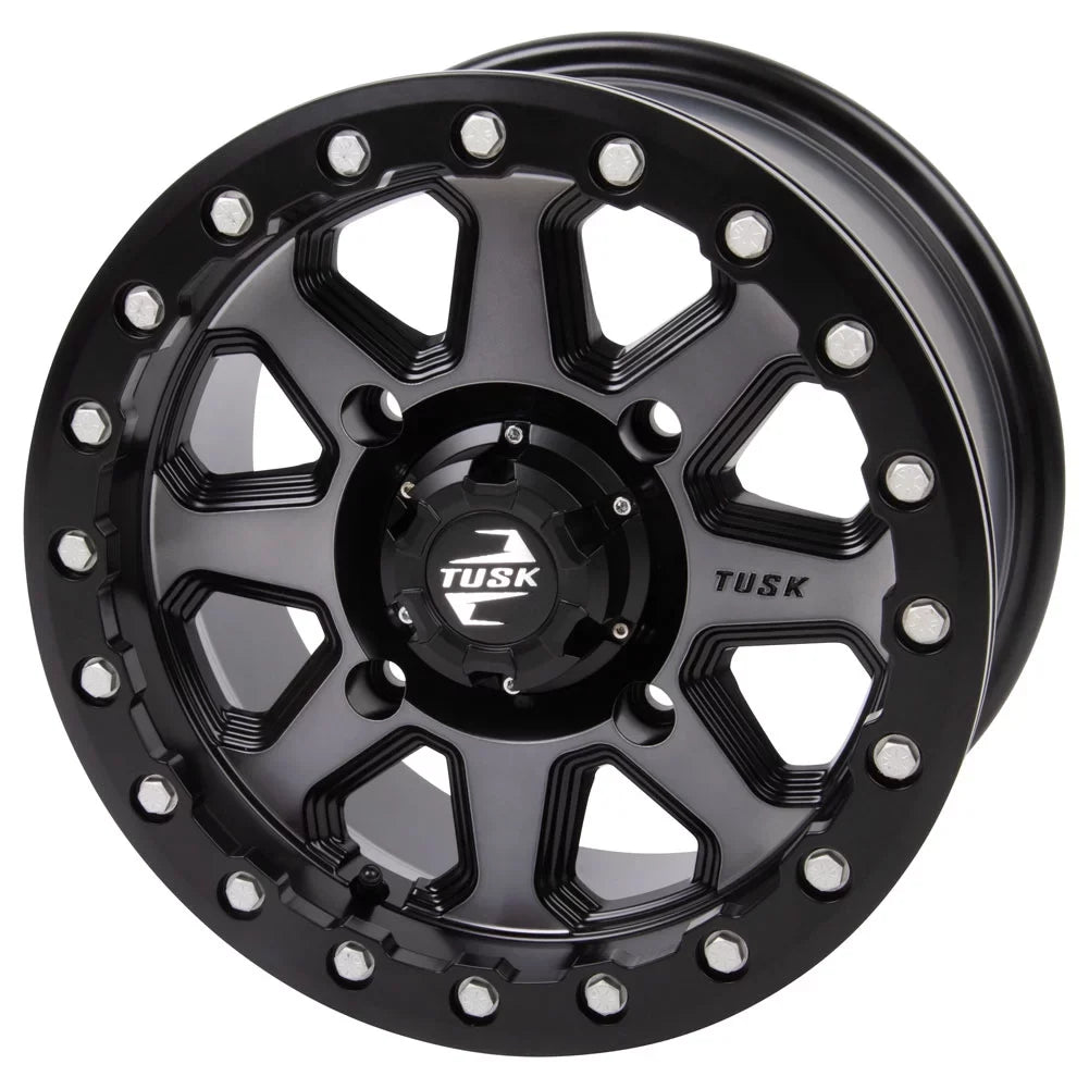 4/137 Tusk Uinta Beadlock Wheel 15x7 6.0 + 1.0 Gunmetal/Black For Can-Am Defender HD10 Pro DPSize 2020-2022