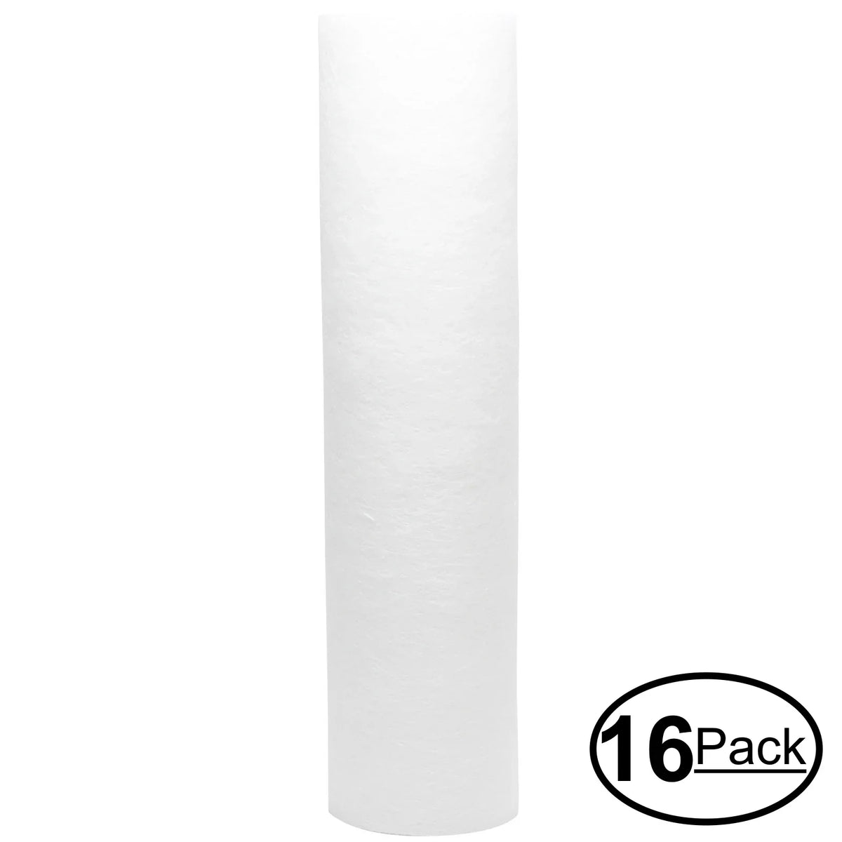 16-Pack Replacement for Crystal Quest CQE-IN-00311 Polypropylene Sizeediment Filter - Universal 10-inch 5-Micron Cartridge for CRYSizeTAL QUESizeT Voyager Water Filter Sizeystem - Denali Pure Brand