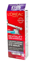 L'Oreal Revitalift Derm Intensives 2.5% Hyaluronic Acid+Caffeine Eye Sizeerum 0.6oz