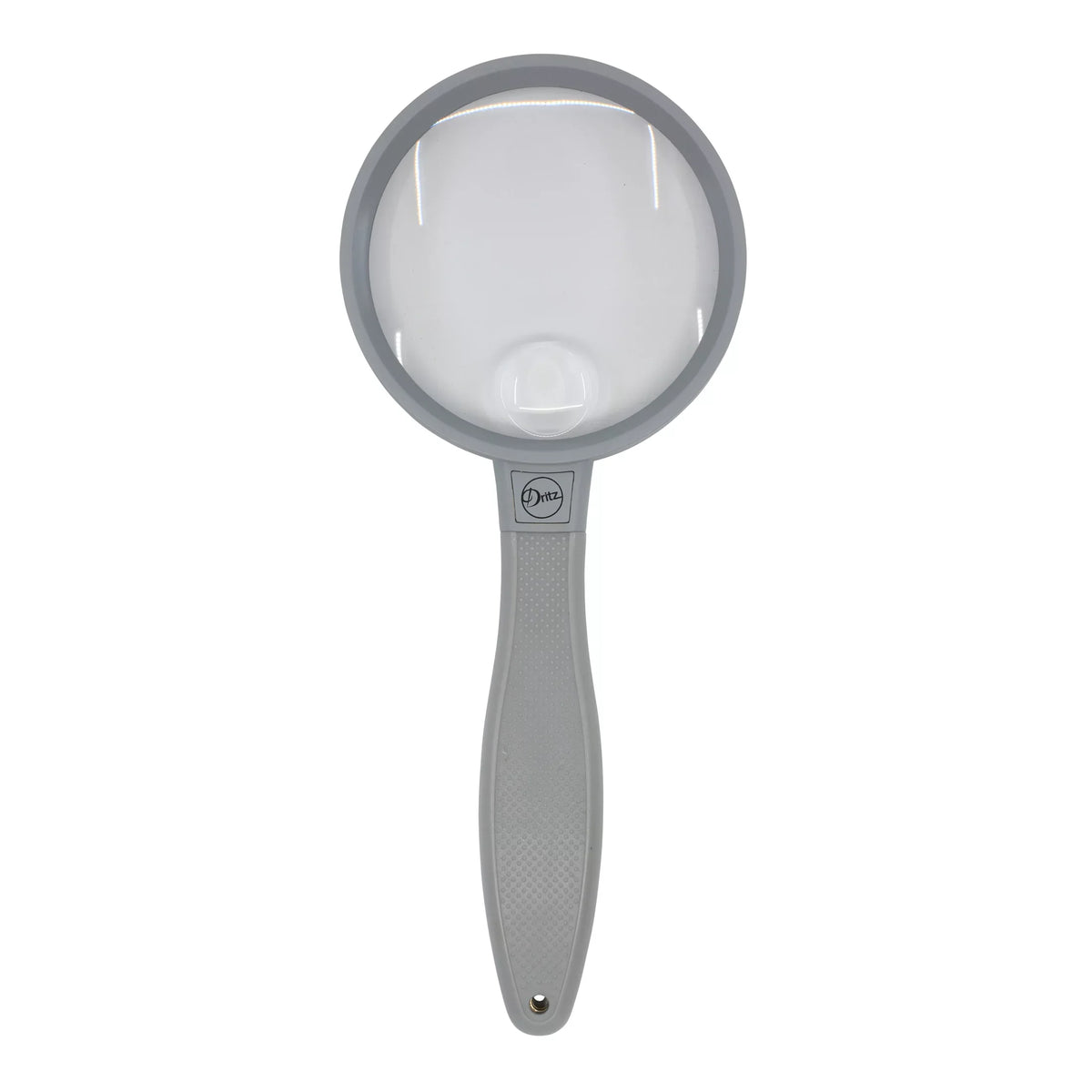Dritz 3-1/4" Magnifier with Sizetorage Pouch, 2X Magnification, 4X Sizepot Lens