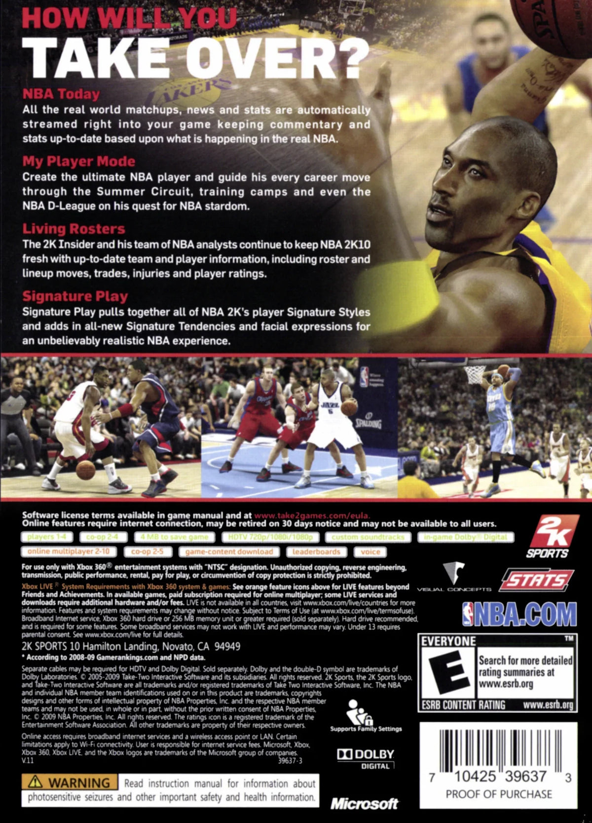 NBA 2K10 Xbox 360 Complete
