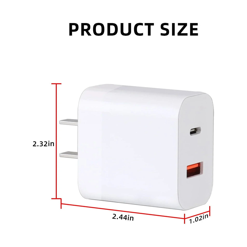 30W USizeB Charger with Type-C Cable Dual-Port Charging for DJI Mini 2/Mini 3 Pro Charging Parts