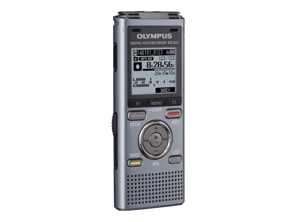 Olympus 4GB Digital Voice Recorder, Gray Metallic, WSize-822